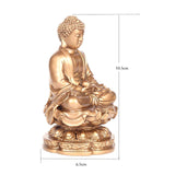 Maxbell Buddha Statues Sculpture Miniature Figurine Car Dashboard Tea Room Decor Bronze