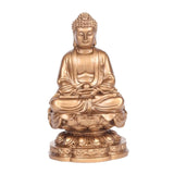 Maxbell Buddha Statues Sculpture Miniature Figurine Car Dashboard Tea Room Decor Bronze