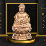 Maxbell Buddha Statues Sculpture Miniature Figurine Car Dashboard Tea Room Decor Bronze