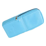 Maxbell Multifunctional Pencil Case Nylon Pencil Holder Bag for Office College Blue