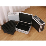 Maxbell Aluminum Alloy Carrying Case Lightweight Waterproof Briefcase Multipurpose Black Small Buckle