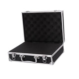 Maxbell Aluminum Alloy Carrying Case Lightweight Waterproof Briefcase Multipurpose Black Small Buckle