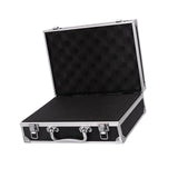 Maxbell Aluminum Alloy Carrying Case Lightweight Waterproof Briefcase Multipurpose Black Small Buckle