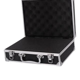 Maxbell Aluminum Alloy Carrying Case Lightweight Waterproof Briefcase Multipurpose Black Small Buckle