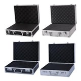 Maxbell Aluminum Alloy Carrying Case Lightweight Waterproof Briefcase Multipurpose Black Small Buckle