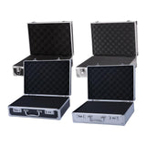 Maxbell Aluminum Alloy Carrying Case Lightweight Waterproof Briefcase Multipurpose Black Small Buckle