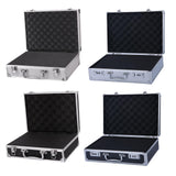 Maxbell Aluminum Alloy Carrying Case Lightweight Waterproof Briefcase Multipurpose Black Small Buckle