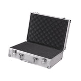 Maxbell Aluminum Alloy Carrying Case Lightweight Waterproof Briefcase Multipurpose Siliver Small Buckle
