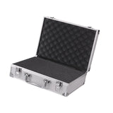 Maxbell Aluminum Alloy Carrying Case Lightweight Waterproof Briefcase Multipurpose Siliver Small Buckle