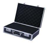 Maxbell Aluminum Alloy Carrying Case Lightweight Waterproof Briefcase Multipurpose Black Medium Lock