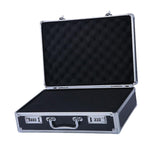 Maxbell Aluminum Alloy Carrying Case Lightweight Waterproof Briefcase Multipurpose Black Medium Lock