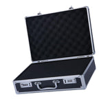 Maxbell Aluminum Alloy Carrying Case Lightweight Waterproof Briefcase Multipurpose Black Medium Lock