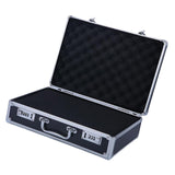 Maxbell Aluminum Alloy Carrying Case Lightweight Waterproof Briefcase Multipurpose Black Medium Lock