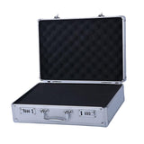 Maxbell Aluminum Alloy Carrying Case Lightweight Waterproof Briefcase Multipurpose Siliver Medium Lock