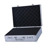 Maxbell Aluminum Alloy Carrying Case Lightweight Waterproof Briefcase Multipurpose Siliver Medium Lock