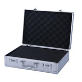 Maxbell Aluminum Alloy Carrying Case Lightweight Waterproof Briefcase Multipurpose Siliver Medium Lock