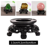 Maxbell Glass Ball Stand Holder Collectibles Display Pedestal for Store Home Shelf 3.3cm
