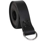Maxbell Leather Medieval Viking Belt Waistband Photo Props for Medieval Event Black