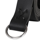 Maxbell Leather Medieval Viking Belt Waistband Photo Props for Medieval Event Black