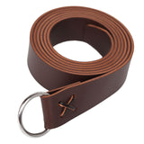 Maxbell Leather Medieval Viking Belt Waistband Photo Props for Medieval Event Coffee