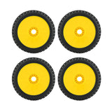 Maxbell RC Car Wheel Rim Tires Spare Parts Accessories for HSP Hobby Car Yellow