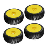 Maxbell RC Car Wheel Rim Tires Spare Parts Accessories for HSP Hobby Car Yellow