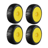 Maxbell RC Car Wheel Rim Tires Spare Parts Accessories for HSP Hobby Car Yellow