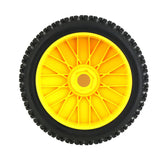 Maxbell RC Car Wheel Rim Tires Spare Parts Accessories for HSP Hobby Car Yellow