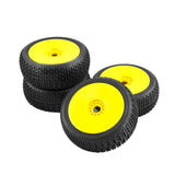 Maxbell RC Car Wheel Rim Tires Spare Parts Accessories for HSP Hobby Car Yellow