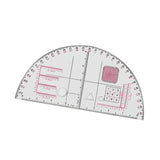 Maxbell Acrylic Geographic Coordinate Ruler with Latitude and for Working styleA
