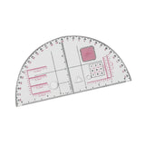 Maxbell Acrylic Geographic Coordinate Ruler with Latitude and for Working styleA