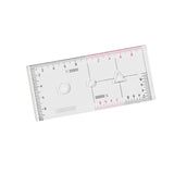 Maxbell Acrylic Geographic Coordinate Ruler with Latitude and for Working styleC