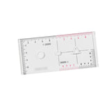 Maxbell Acrylic Geographic Coordinate Ruler with Latitude and for Working styleC
