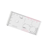 Maxbell Acrylic Geographic Coordinate Ruler with Latitude and for Working styleC