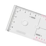Maxbell Acrylic Geographic Coordinate Ruler with Latitude and for Working styleC