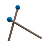 Maxbell 2 Pieces Glockenspiel Sticks Rubber Mallet for Drummers Practitioners Blue