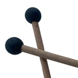 Maxbell 2 Pieces Glockenspiel Sticks Rubber Mallet for Drummers Practitioners Black