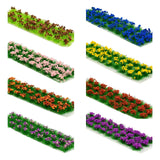 Maxbell 30Pcs Flower Cluster Grass Tufts Static Scenery Model DIY Brown