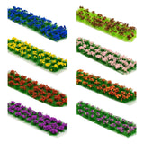 Maxbell 30Pcs Flower Cluster Grass Tufts Static Scenery Model DIY Brown