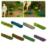 Maxbell 30Pcs Flower Cluster Grass Tufts Static Scenery Model DIY Brown