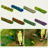 Maxbell 30Pcs Flower Cluster Grass Tufts Static Scenery Model DIY Brown