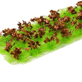 Maxbell 30Pcs Flower Cluster Grass Tufts Static Scenery Model DIY Brown