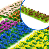 Maxbell 30Pcs Flower Cluster Grass Tufts Static Scenery Model DIY Brown