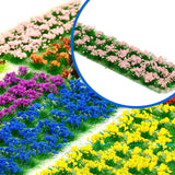 Maxbell 30Pcs Flower Cluster Grass Tufts Static Scenery Model DIY Pink
