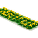 Maxbell 30Pcs Flower Cluster Grass Tufts Static Scenery Model DIY Yellow