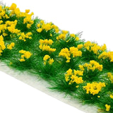 Maxbell 30Pcs Flower Cluster Grass Tufts Static Scenery Model DIY Yellow