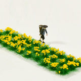 Maxbell 30Pcs Flower Cluster Grass Tufts Static Scenery Model DIY Yellow
