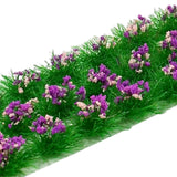 Maxbell 30Pcs Flower Cluster Grass Tufts Static Scenery Model DIY Pink Color Purple