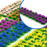 Maxbell 30Pcs Flower Cluster Grass Tufts Static Scenery Model DIY Purple