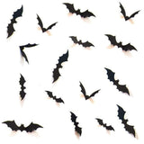 Maxbell 3D Bats Wall Stickers Wall Sticker for Party Supplies Yard Outdoor Indoor 28PCS